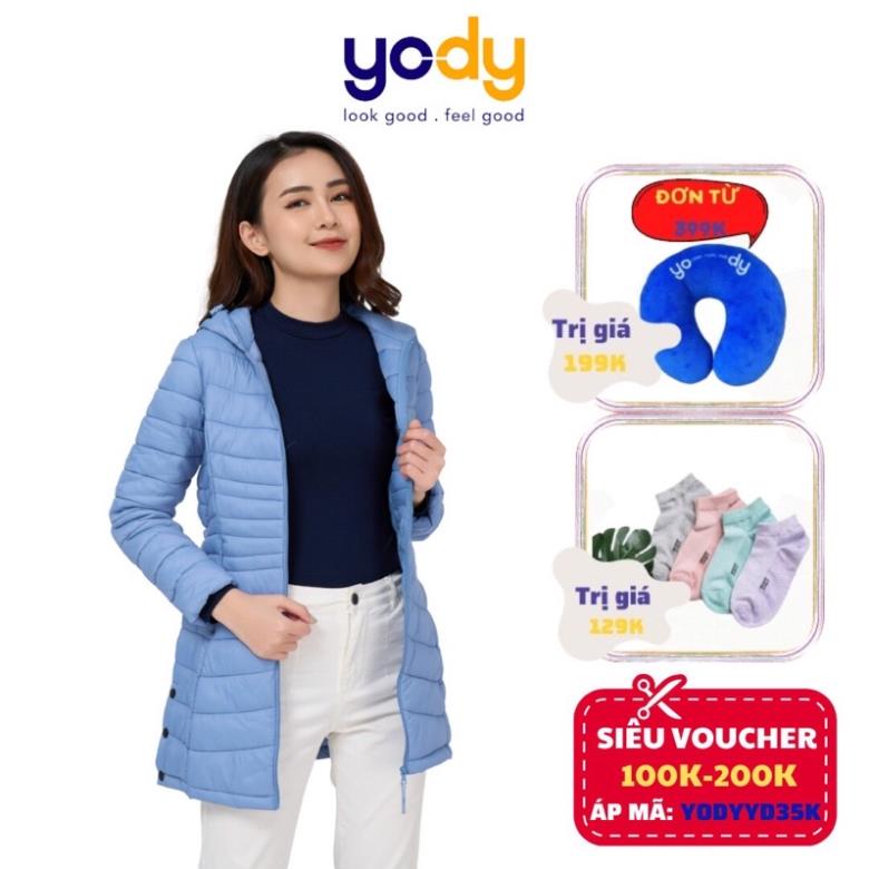 Áo Phao Nữ YODY Dáng Dài Có Mũ Lông Siêu Ấm, Áo Khoác Đại Hàn Nữ Dáng Dài PHN4002 Đẹp
