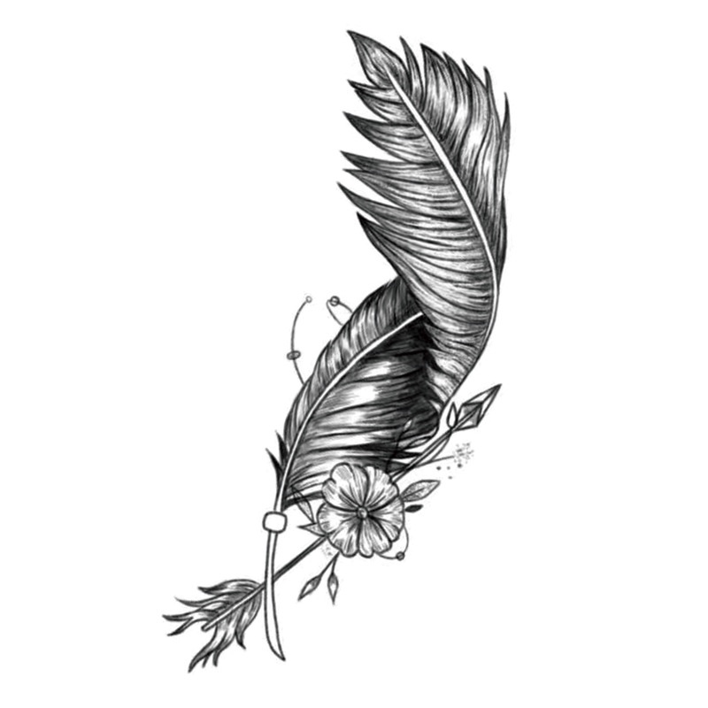 Miếng dán hình xăm Ahellogirl chống thấm nước và chống phản quang thời trang