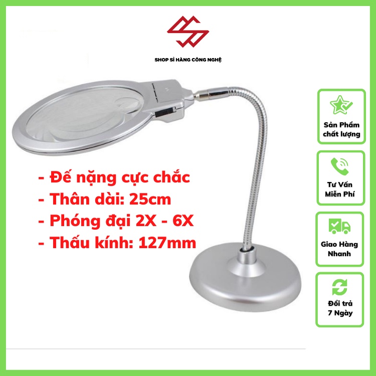 Kính lúp để bàn đế tròn ( SIÊU NÉT, ĐẾ CHẮC CHẮN )