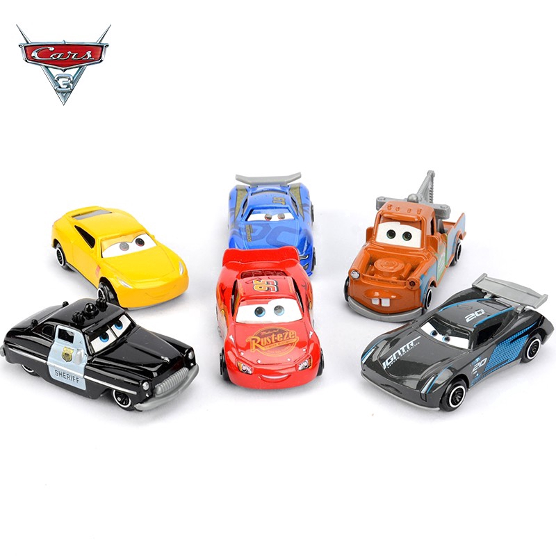 Set 6 chiếc xe hơi và 1 xe tải trong phim hoạt hình Cars 2 đồ chơi xinh xắn cho bé