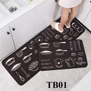 Bộ thảm bếp cỡ lớn 2 tấm ( 50 *80cm*+ 50 *180cm) hoặc ( 50*80cm + 50*150cm)