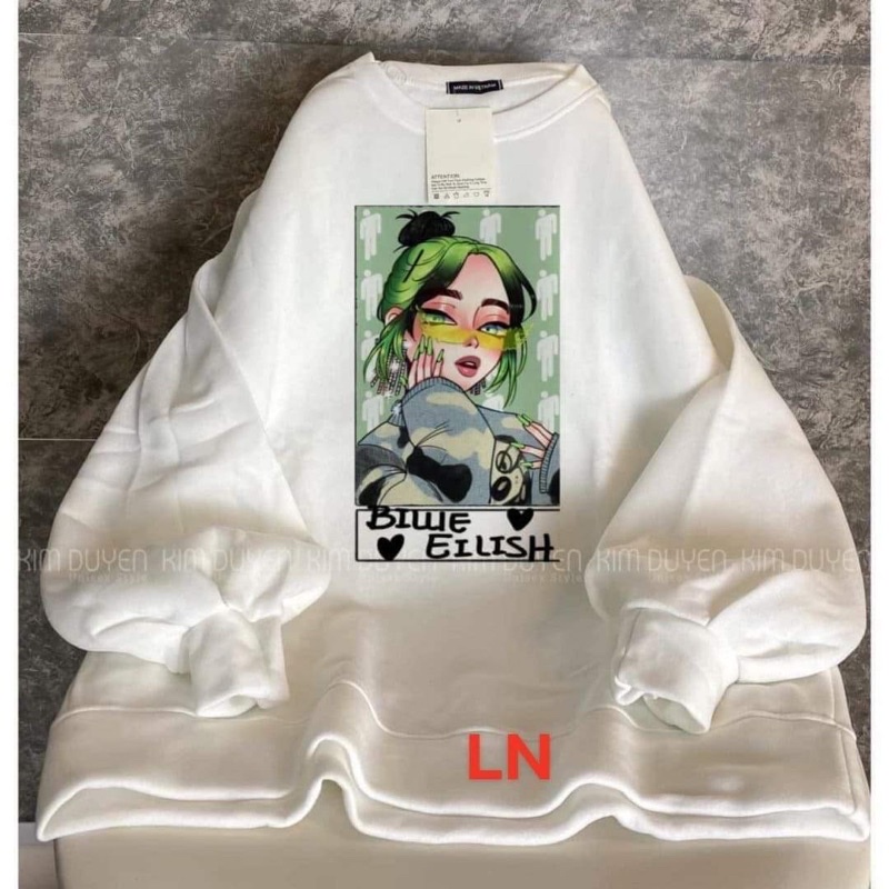 Áo Swt cô gái tóc xanh Blue TH6