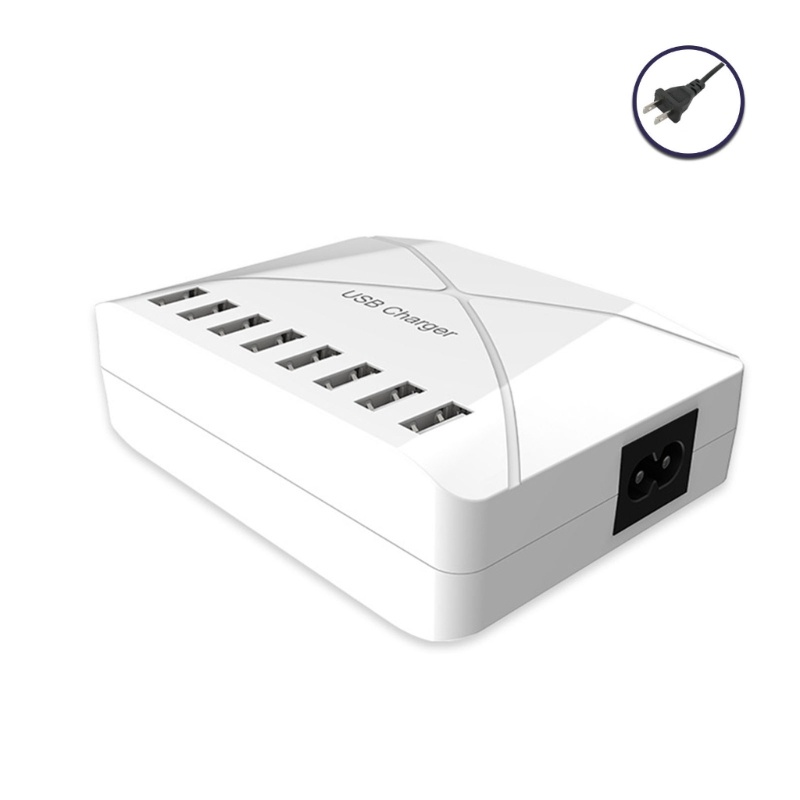 Tẩu Sạc Nhanh 8 Cổng USB 5A 2.4A Dành Cho Đi Du Lịch
