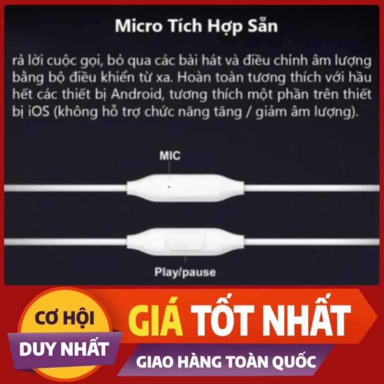 Hàng Chất Tai nghe có dây Xiaomi Piston Lite In Ear jack 3.5mm có mic vỏ nhôm nguyên khối bản quốc tế - BH 6 tháng .