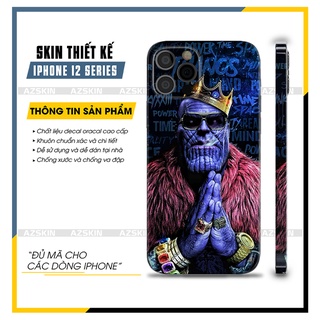 Dán Lưng Viền IPhone 12Mini - 12 Pro Max Hình Thanos |SK_IPDA45| Film Nhập Khẩu Cắt Khuôn Sẵn Dễ Dán Tại Nhà