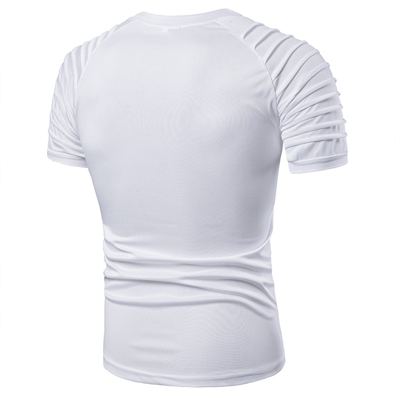 Áo thun Nam Áo phông Nam chất liệu Polyester, siêu mát  không nhăn không phai màu Phong cách ôm body lịch lãm mã H44