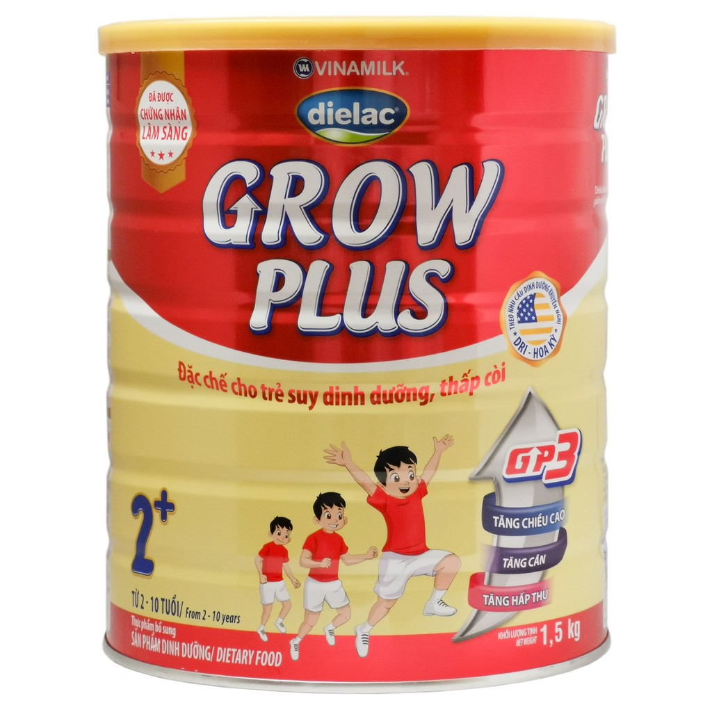 SỮA BỘT DIELAC GROW PLUS ĐỎ 1+/2+ 1.5KG