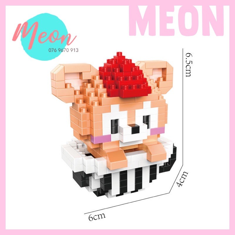 Xếp hình lego cute chibi - Miniblock thỏ stella lou size M