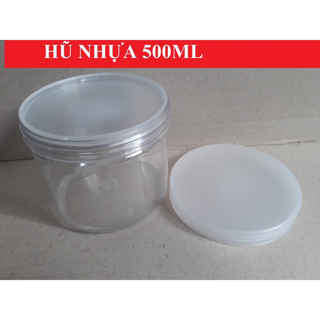 HŨ NHỰA 500G (HŨ 500ML)- HŨ NHỰA ĐỰNG MỸ PHẨM