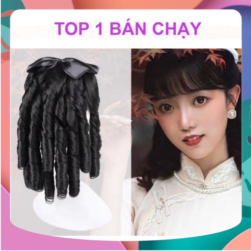 Tóc giả, bờm tóc giả trung niên retro cổ điển