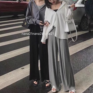 Quần culottes thun dáng dài(ảnh tự chụp)