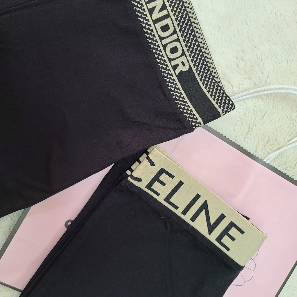 [Mã FAMAYWA giảm 10K đơn 50K] Quần Legging cạp chữ hình con ong co giãn 4 chiều (45kg - 65kg) | BigBuy360 - bigbuy360.vn