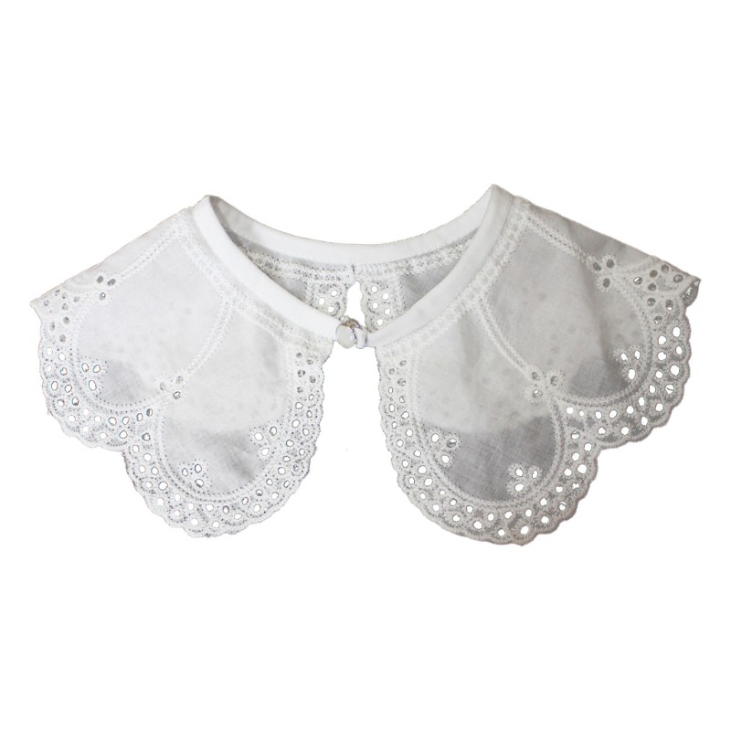Cổ áo giả chất liệu Polyester thêu họa tiết có thể tháo rời ra được dành cho nữ