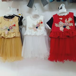 Combo 2 đầm công chúa màu đỏ