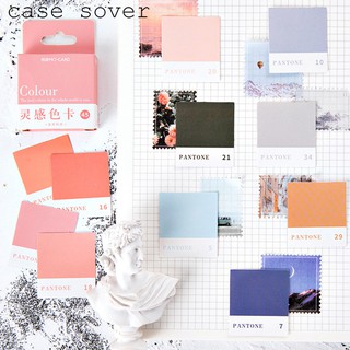 Hộp 45 Sticker Chủ Đề Màu Sắc Trang Trí Planner - Case Sover