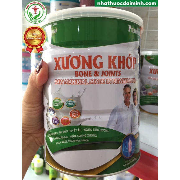 Sữa Bột PURENUTRI Xương Khớp 900g - Giúp Hệ Xương Dẻo Dai, Ngừa Loãng Xương, Ngăn Ngừa Thoái Hóa Khớp