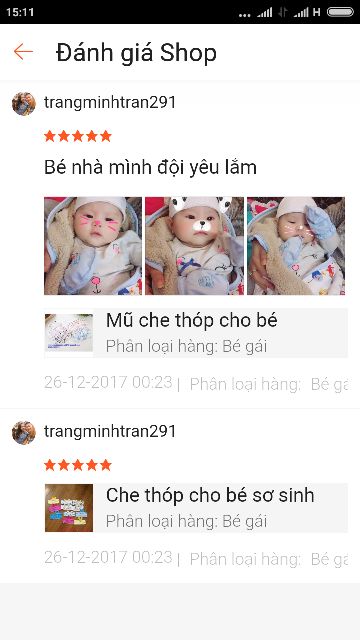 Mũ che thóp cho bé