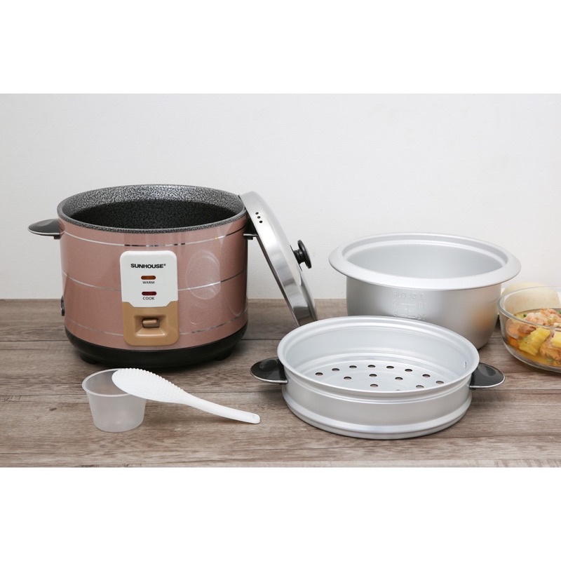Nồi cơm điện nắp rời SUNHOUSE SHD8125 vung rời(xưởng hấp tiện dụng)