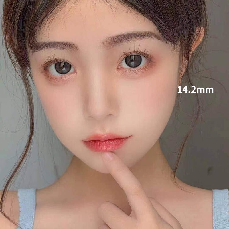 (cod) Kính Áp Tròng lens mắt Màu Đen Tự Nhiên Mềm Mại Sử Dụng Được Cho Kính Áp Tròn len