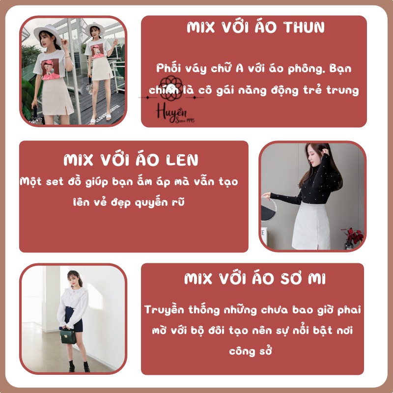 Chân váy Chữ A , Dáng Cạp Cao Tennis Ngắn,  Siêu Đẹp Phong Cách Hàn Quốc Cao Cấp ZOZO Màu Trắng Đen Kem, dày dặn Xếp Ly | BigBuy360 - bigbuy360.vn