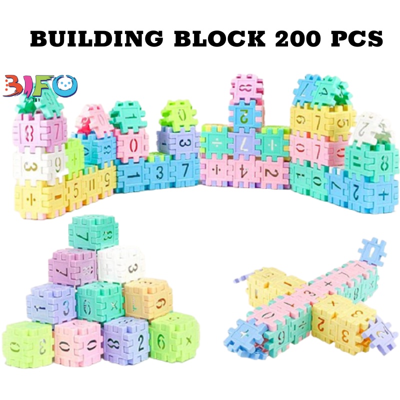 Bộ 50 khối nhựa xây dựng Building block 4x4cm siêu thú vị cho bé