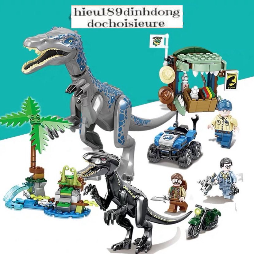 Lắp Ráp xếp hình Khủng Long Jurassic World Dinosaur SY1408 : Khủng long bạo chúa sát thủ tấn công 21135