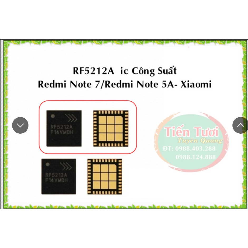 RF5212A IC công suất Redmi note 7 - Redmi note 5A - Xiaomi