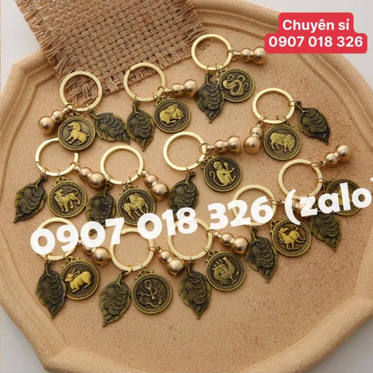 MÓC KHOÁ PHONG THUỶ 12 CON GIÁP BẰNG ĐỒNG CAO CẤP