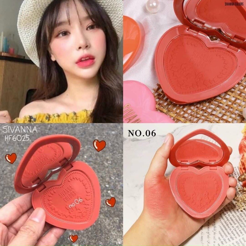 ❤️ PHẤN MÁ HỒNG SIVANNA COLORS HF6025 Thái Lan