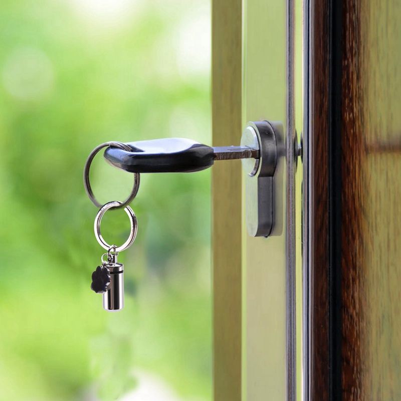 Móc Khóa Hình Trụ Bằng Thép Không Gỉ Cho Thú Cưng