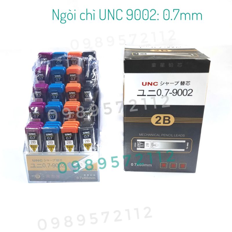 Ngòi chì kim UNC-9002 0.5mm,0.7mm. (1 lố)