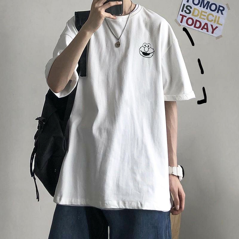 Áo thun tay lỡ form rộng unisex kaw vui vẻ