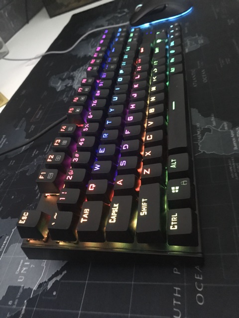 [Mã 229ELSALE hoàn 7% đơn 300K] Bàn Phím Cơ Led RGB chuyên Game Red Dragon K8239 RGB