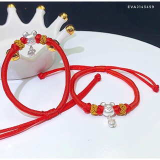 VÒNG TAY CHỈ ĐỎ MAY MẮN MIX CHUỘT BẠC CANH TÝ