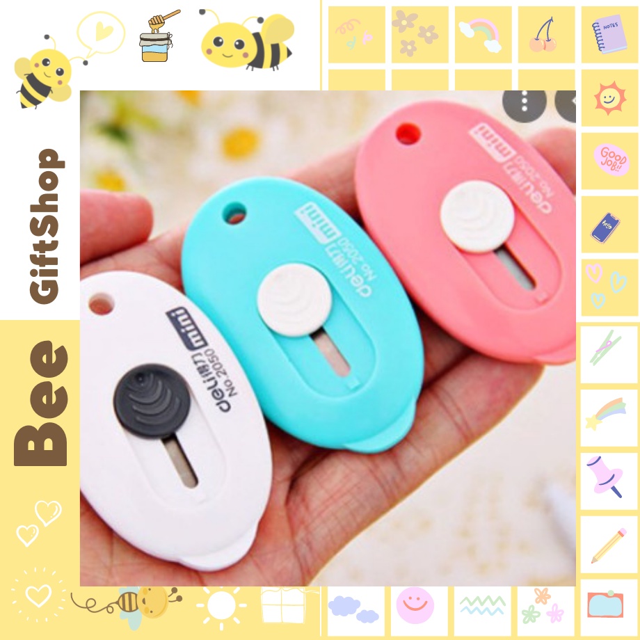 Dao dọc cắt giấy mini cute làm móc khóa nhiều màu, dễ thương