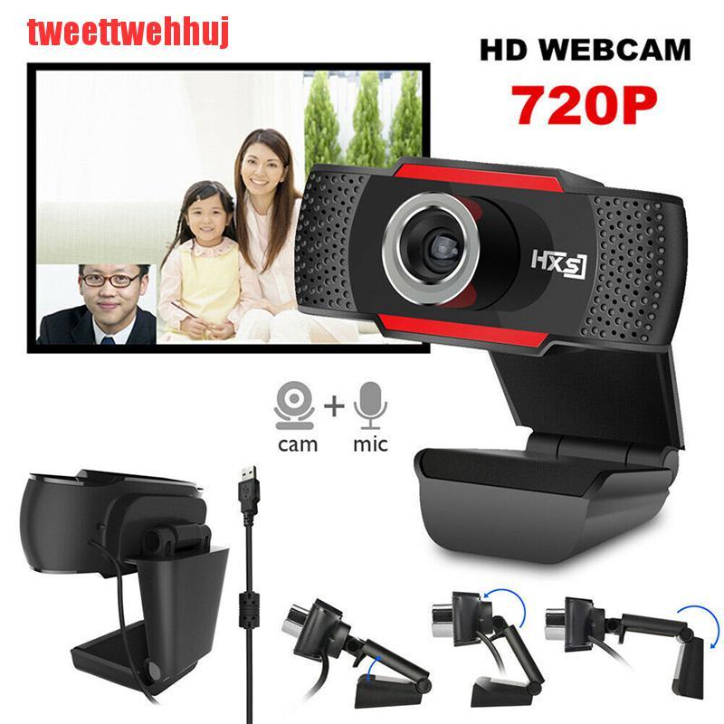 Webcam 480p Hd 12mp Tự Động Usb 2.0 Kèm Mic Cho Skype Pc Android Tv 30fps