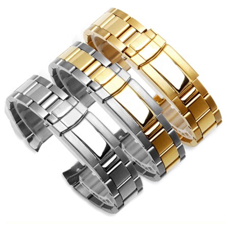 Dây Đồng Hồ Bằng Thép Không Gỉ Trơn 20mm 316l Cho rolex