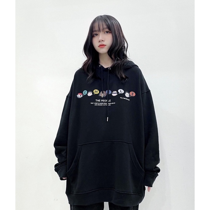 [Mã 12FASHIONSALE1 giảm 10K đơn 50K] Hoodie People - Đen | BigBuy360 - bigbuy360.vn