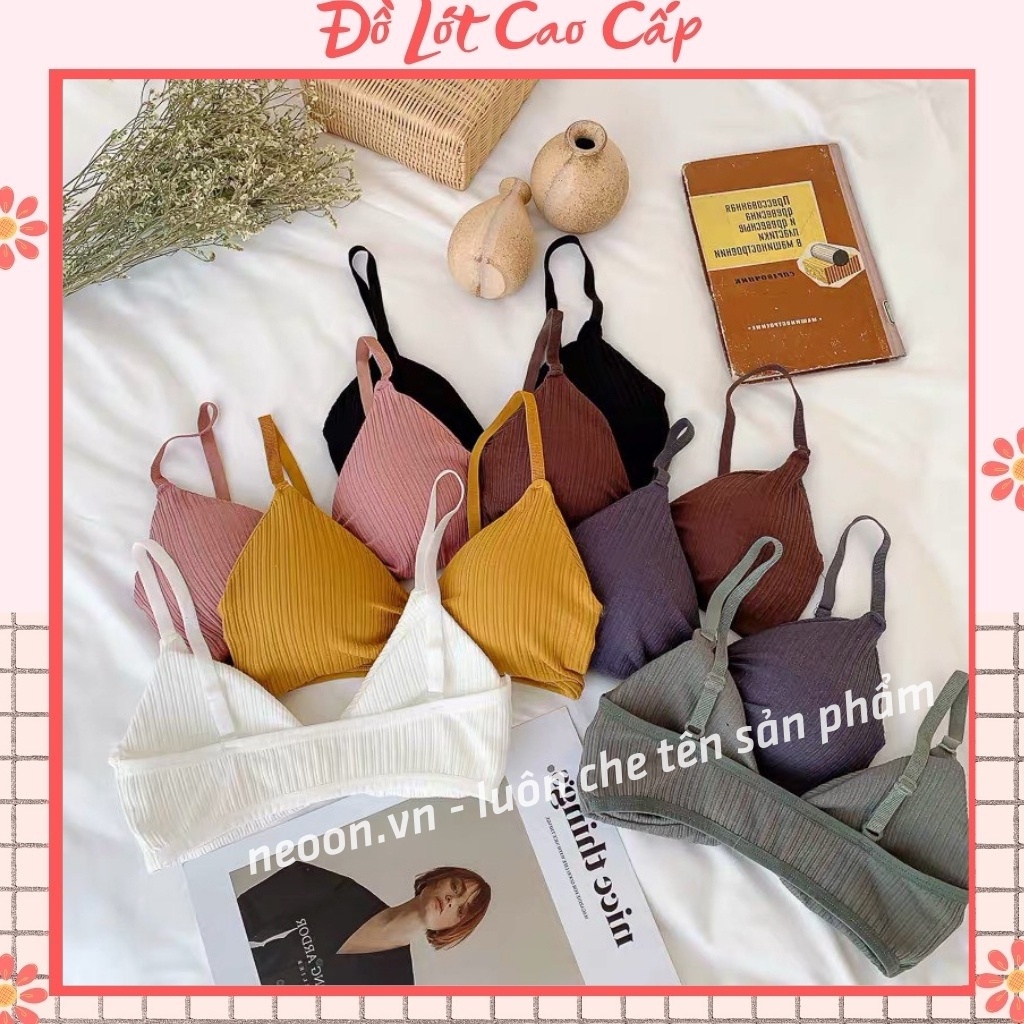 Áo Lót Nữ FREESHIP 50K  Áo Bra Nữ Coton Nơ Hở Lưng Đệm Dày Không Gọng Gợi Cảm Co Dãn ( Đệm Mút Có Thể Tháo Dời )s