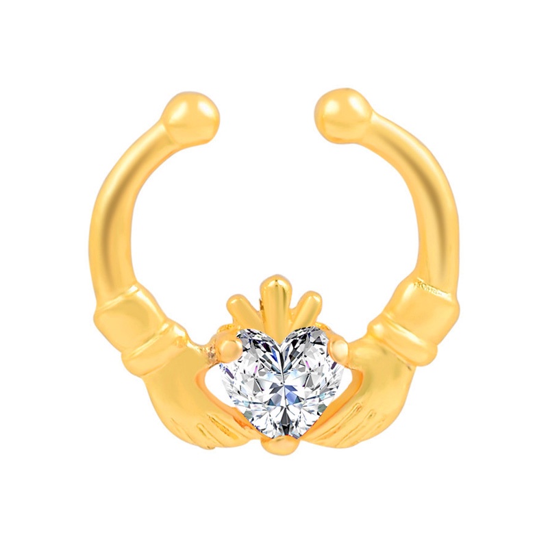 【Zhanshui】Nose Ring Fake Piercing Nose Clip Cuff Nostril Earring Body Jewelry Gifts Piercing Nose Hoops Cartilage Earrings