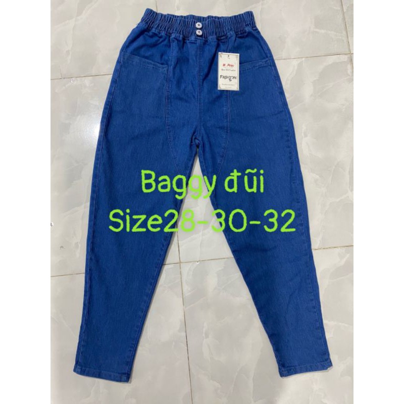 Quần jean lửng nữ, form đũi, lưng thun | BigBuy360 - bigbuy360.vn