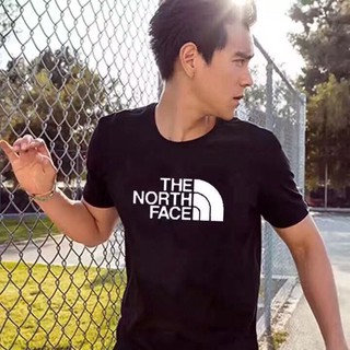 Áo thun nam cộc tay TNF Bigsize Logo To xuất dư form Âu (55-110 kg)  - Chất liệu cotton co giãn 4 chiều, thấm hút mồ hôi