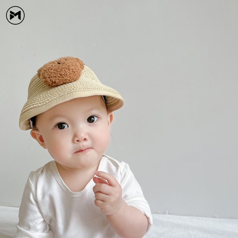 Mũ Vành Tròn Chống Nắng Dễ Thương Cho Bé 5-36 Tháng Tuổi