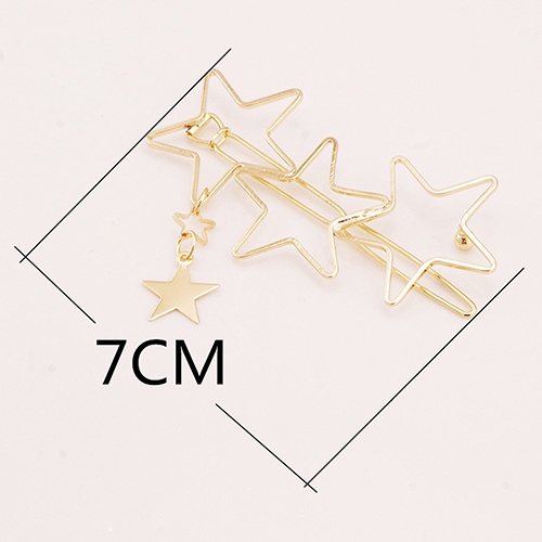 Kẹp tóc hình ngôi sao thiết kế xinh xắn dành cho phái nữ