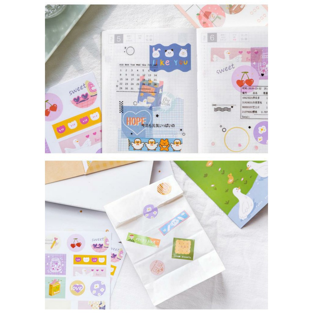 SET STICKER 6 TỜ GIRL'S HEART