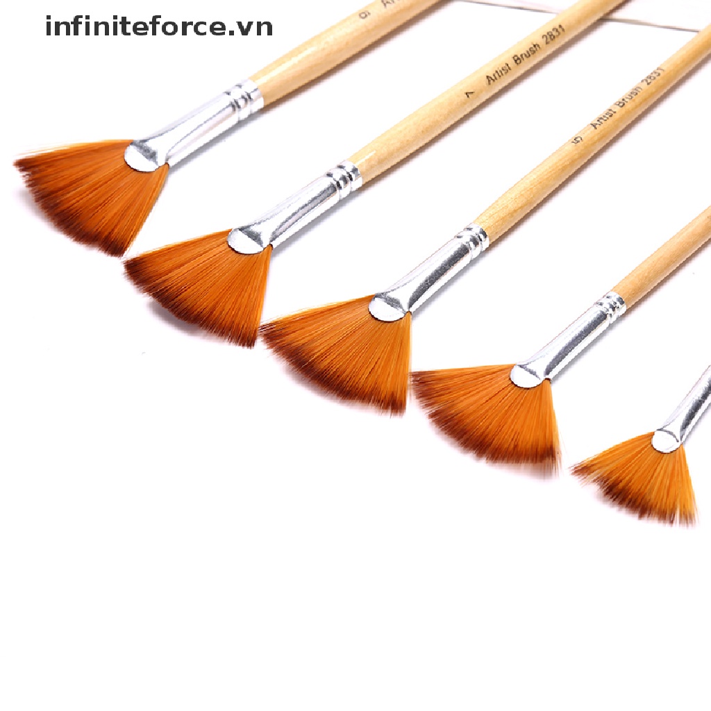 Bộ 5 Cọ Trang Điểm Hình Cánh Quạt