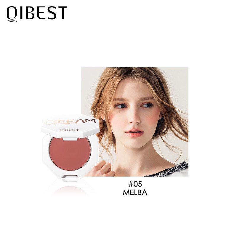 Bộ trang điểm QIBEST gồm kem nền + kem che khuyết điểm + phấn má hồng + kem tạo khối + mút | BigBuy360 - bigbuy360.vn