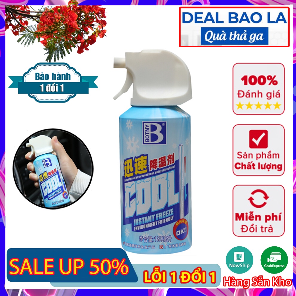 Bình Xịt Lạnh, Bình Xịt Làm Lạnh Tức Thời Cho Yên Xe, Xe Máy, Các Đồ Nóng, Xịt Lạnh Cơ Thể Tiện Dụng