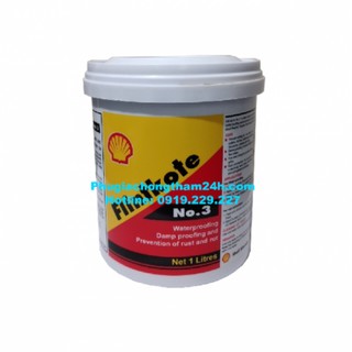 Sơn chống thấm Shell Flintkote No.3 loại 3.5 lít - Chất chống thấm gốc Bitum đàn hồi một thành phần