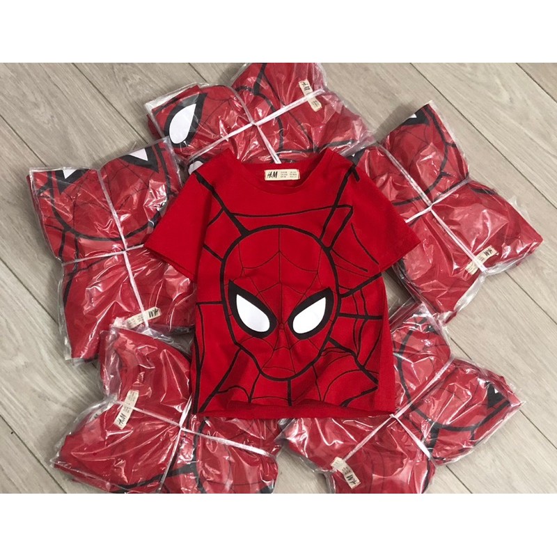 Áo cộc HM Spiderman người nhện 1-10Y (có ảnh thật)